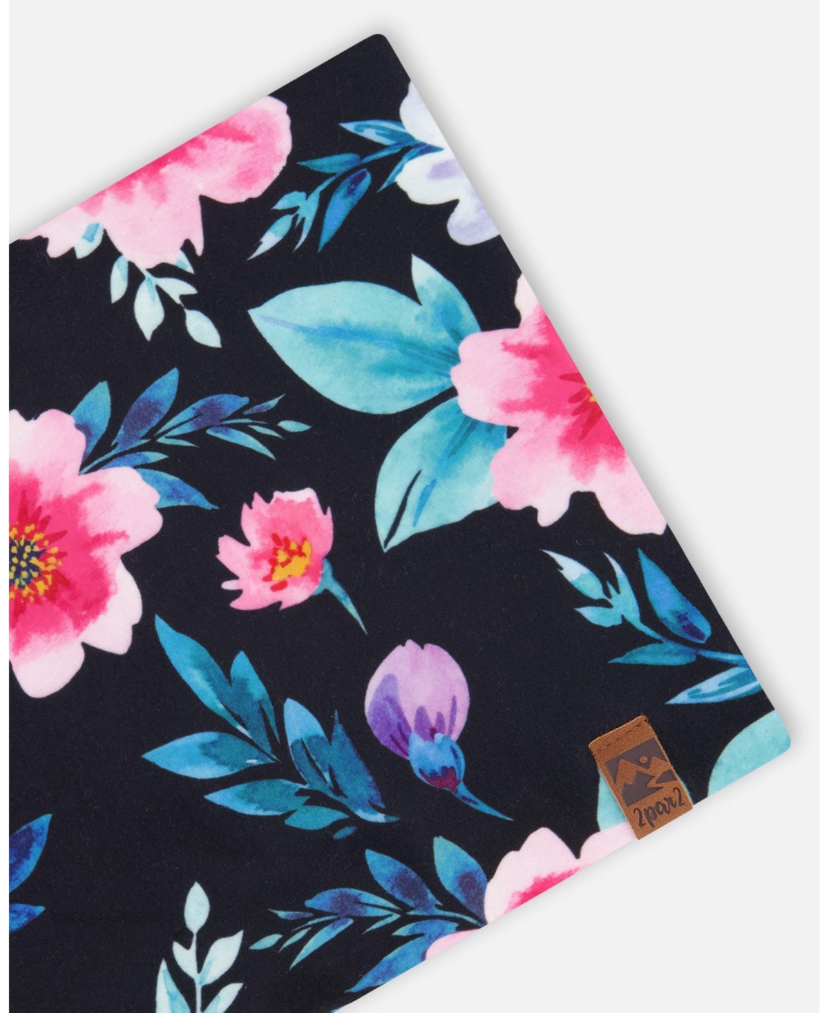 Deux par Deux Baby Girls Stretch Jersey Neck Tube Printed Flowers