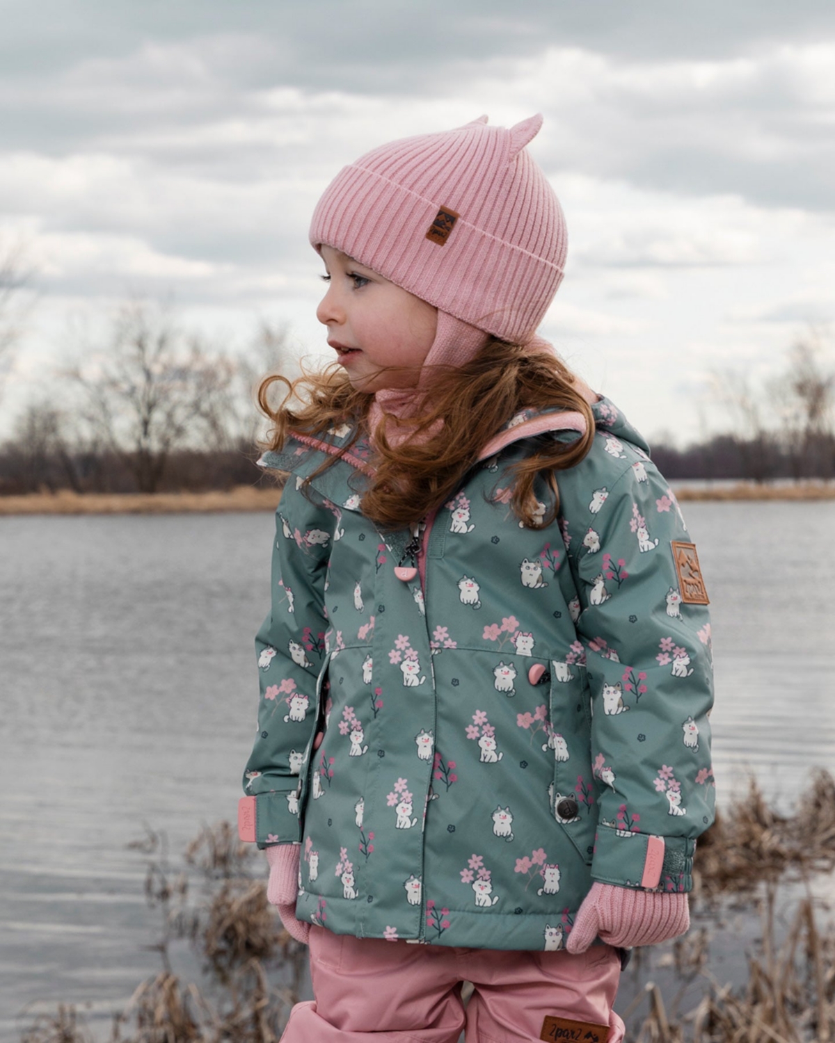 Deux par Deux Baby Girls Knit Hat Pale