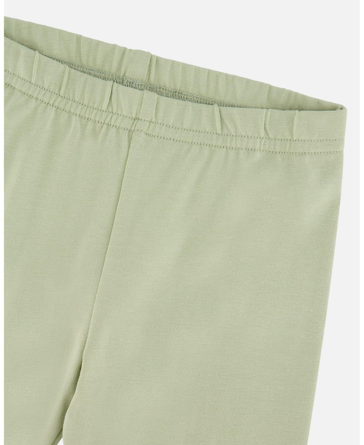 Deux par Baby Girls Cotton Jersey Capri Light Khaki Green -Infant