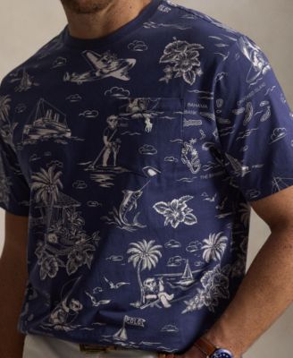 Men's Big & Tall Short-Sleeve Polo Bear Jersey T-Shirt