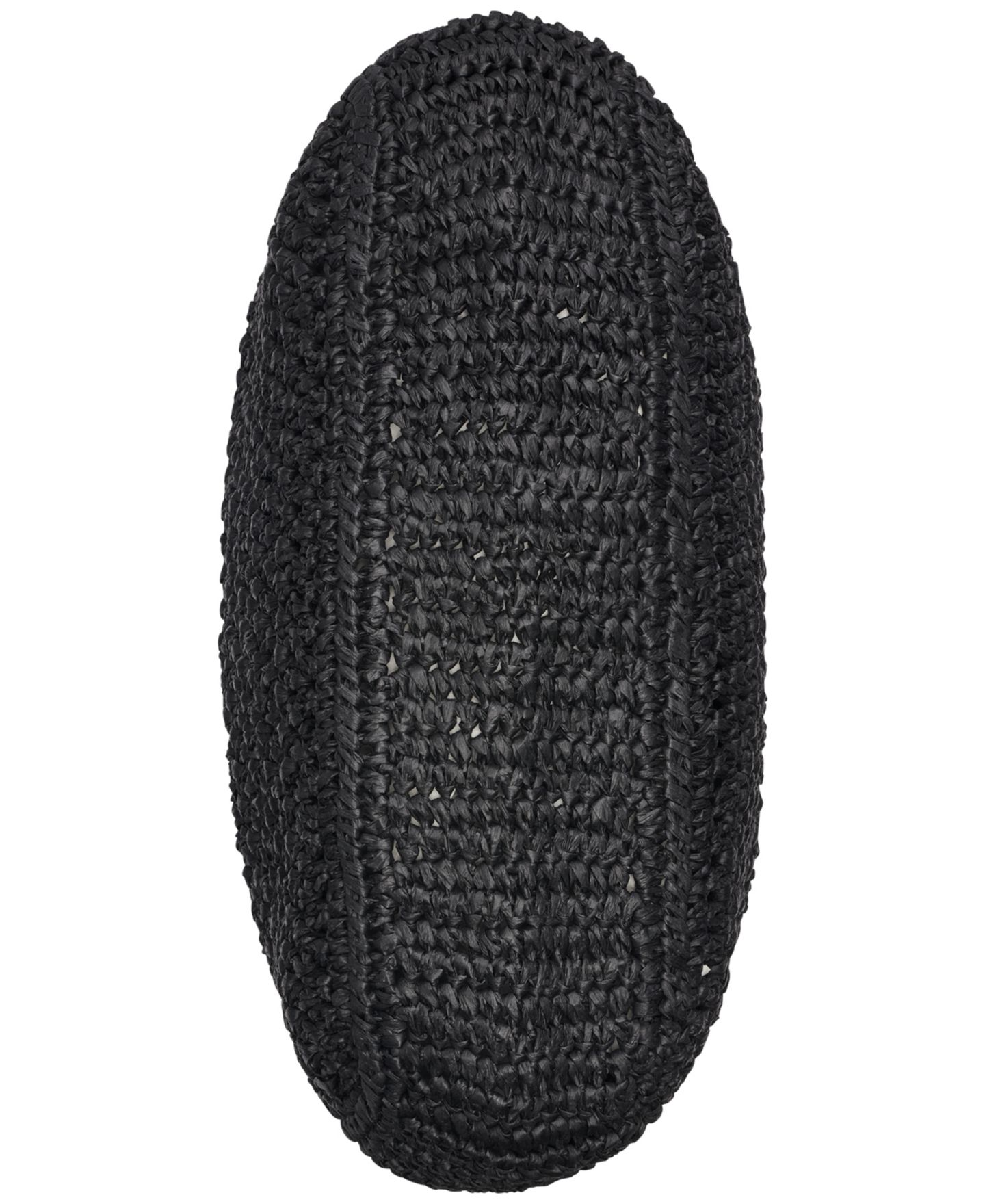 Женская сумка Calvin Klein Joan Raffia Tote with Interior Pouch, цвет: Чёрный — фото 5