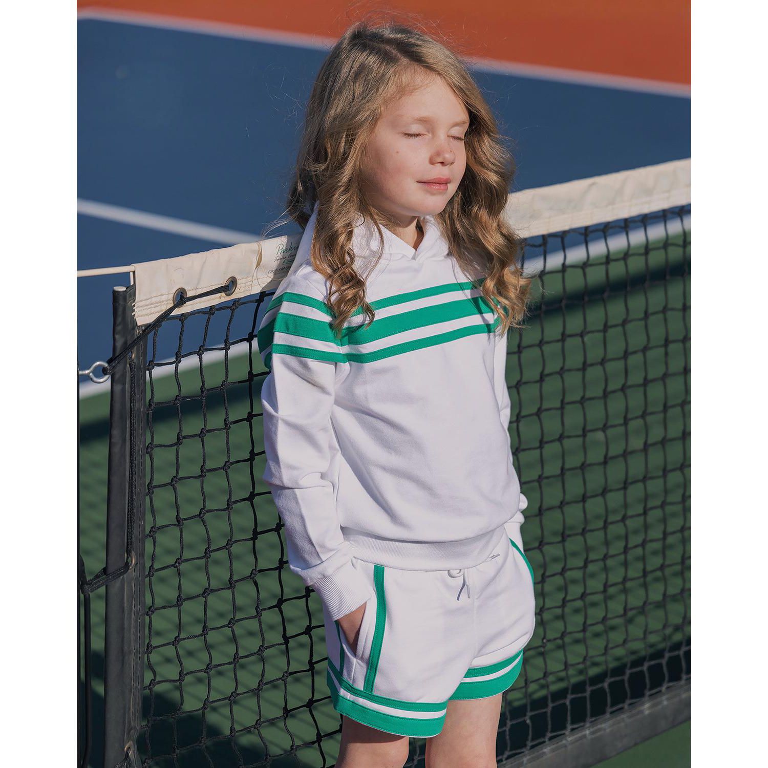 Hope and Henry Little and Big Girls' Organic French Terry Hoodie