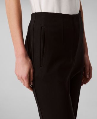 Women's Ponte Cropped Straight-Leg Pants
