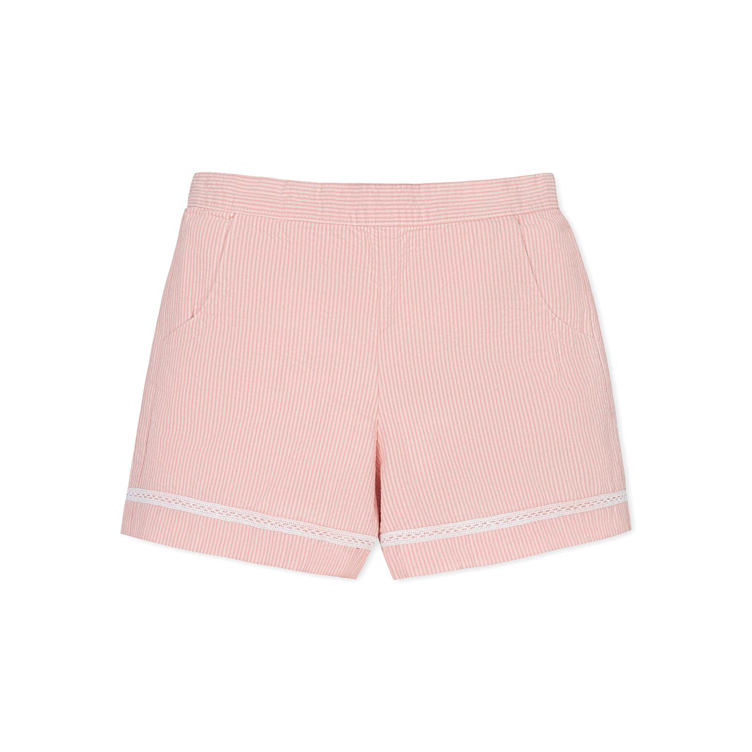 Little Girls Hope and Henry Organic Seersucker Pull-On Short