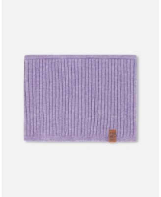 Girl Child Knit Neckwarmer Lavender