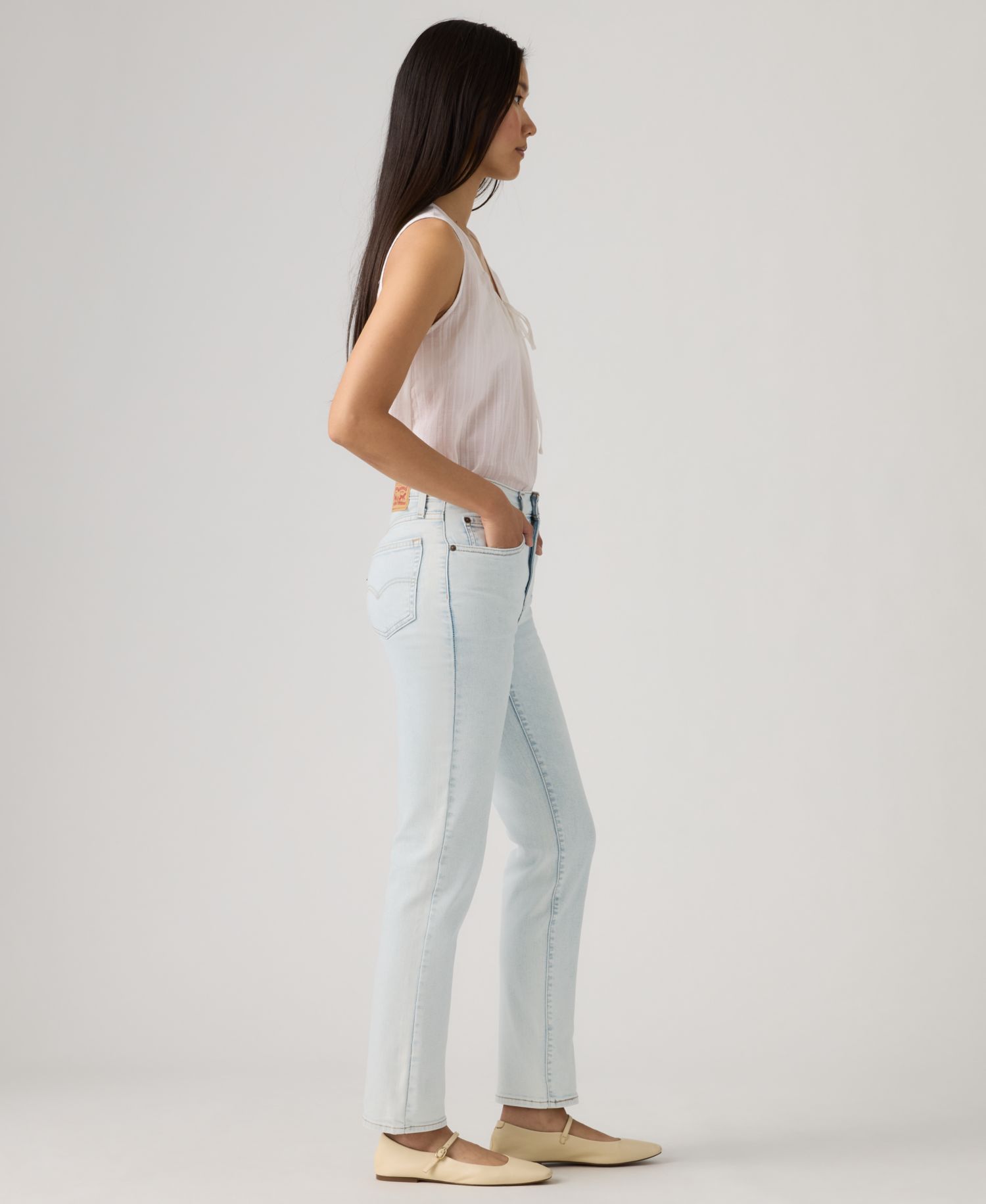 Trendy Plus Size 724 High-Rise Straight-Leg Jeans
