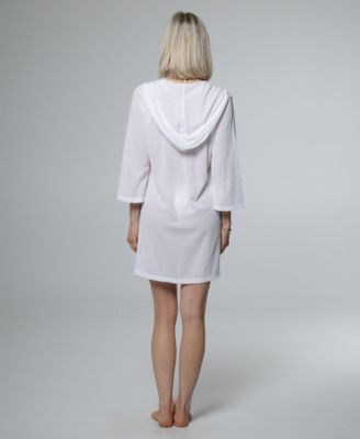 Women's Long-Sleeve V-Neck Cover-Up Hoodie