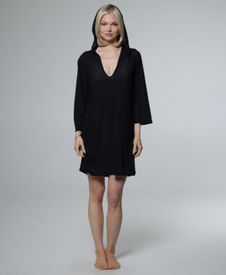 Women's Long-Sleeve V-Neck Cover-Up Hoodie