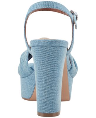 Women's Candey Ornamented Block Heel Platform Sandals