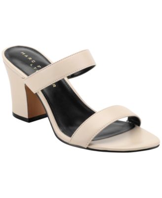 Women's Jessey Leather Slip-On Block Heel Dress Sandals