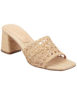 Women's Follie Woven Slip-On Block Heel Dress Sandals