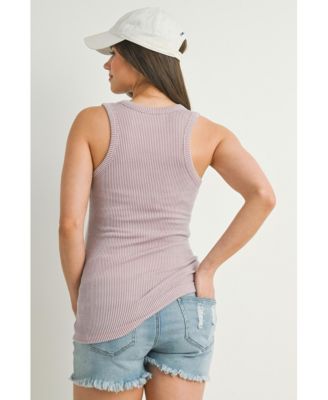 Maternity Ribbed Scoop Neck Tank Top