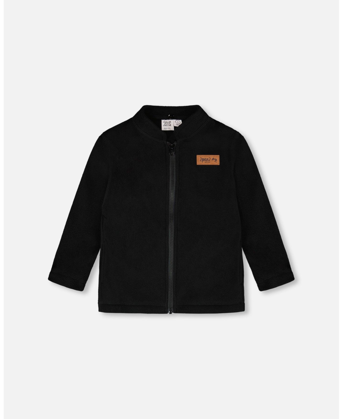 Deux par Toddler Boys 3-in-1 Two-Piece Mid-Season Outerwear Set Brown Motocross Print