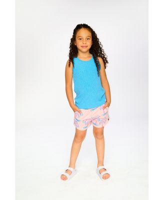 Toddler Girls Rib Tank Top Blue