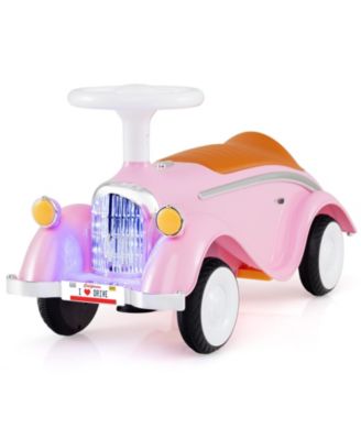 Toddler Ride on Toy Classic Sliding Car with Horn and LED Headligh