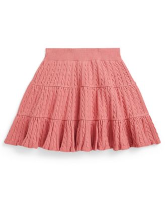 Girls' 2T-6X Mini-Cable Tiered Skirt