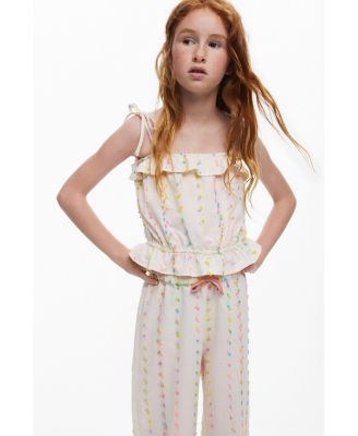 Girls Girls's Long trousers with pompoms