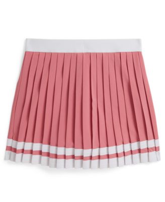 Girls' 7-16 Striped Pleated Pull-On Skort
