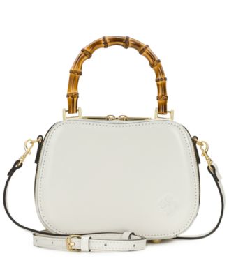 Lara Distressed Top Handle Small Crossbody Bag