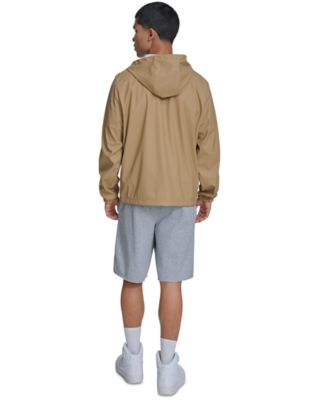 Men's Rubberized Hooded Rain Jacket