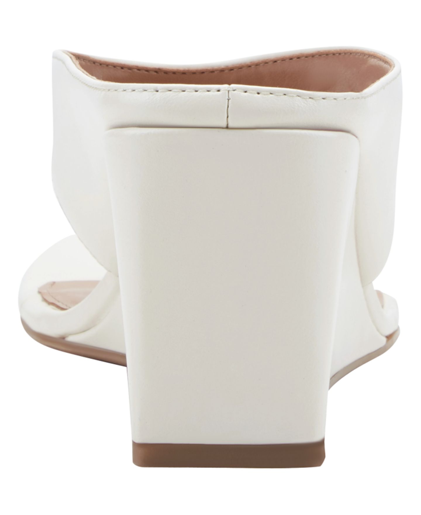 Женские сандалии Marc Fisher LTD Udena Slip-On Wedge Dress Sandals, цвет: Кремовый кожаный — фото 3