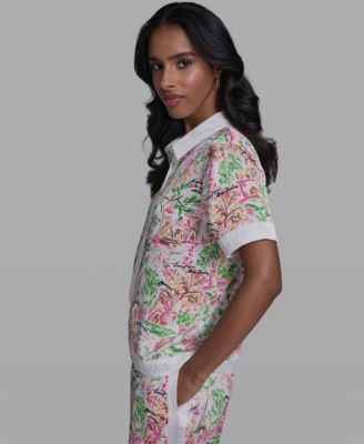 Women's Collared Short-Sleeve Top