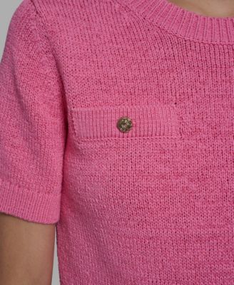 Women's Crew Neck Short-Sleeve Sweater