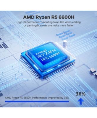 15.6 Gaming Laptop AMD Ryzen 5 6600H 6-Cores 32GB DDR5 RAM 1TB SSD 4.5GHz