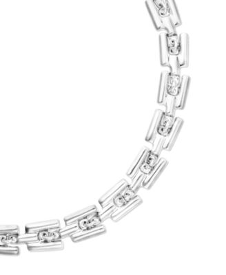 Sterling Silver Plated Alloy Necklace with Links