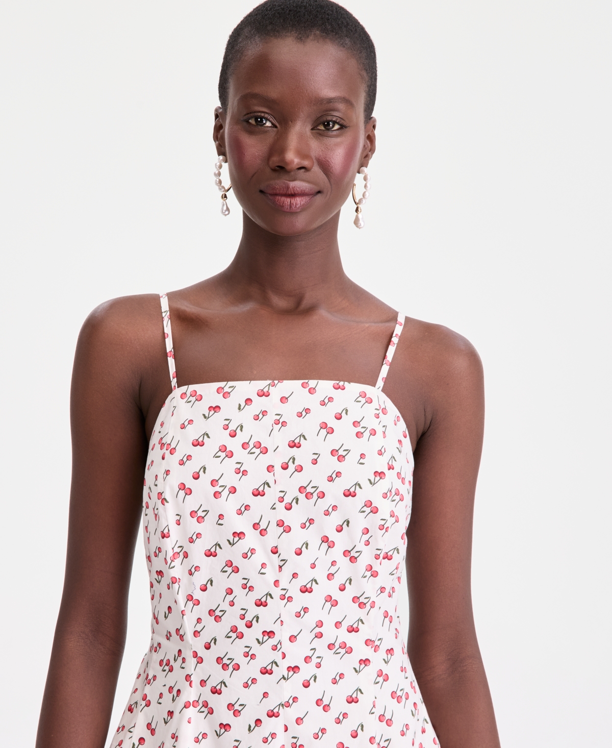 On 34th Women's Square-Neck Seamed Fit & Flare Midi Dress, Macy's Exclusive