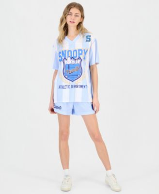 Juniors' Snoopy Graphic Jersey T-Shirt 