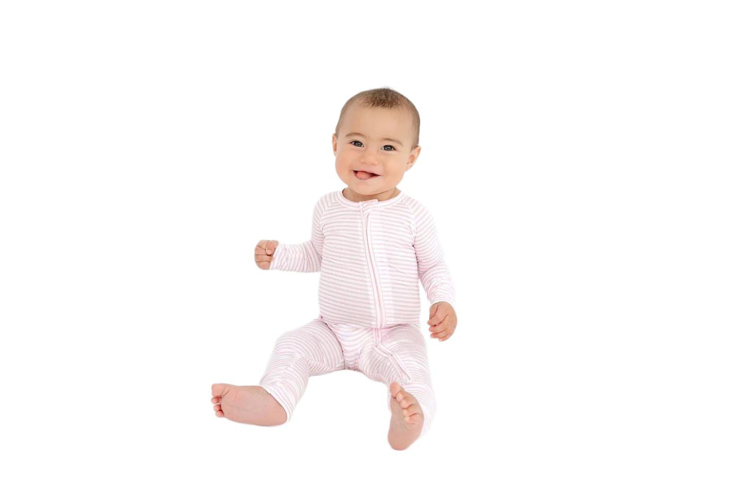 Baby Girls Ballet Stripe Bamboo Sleeper