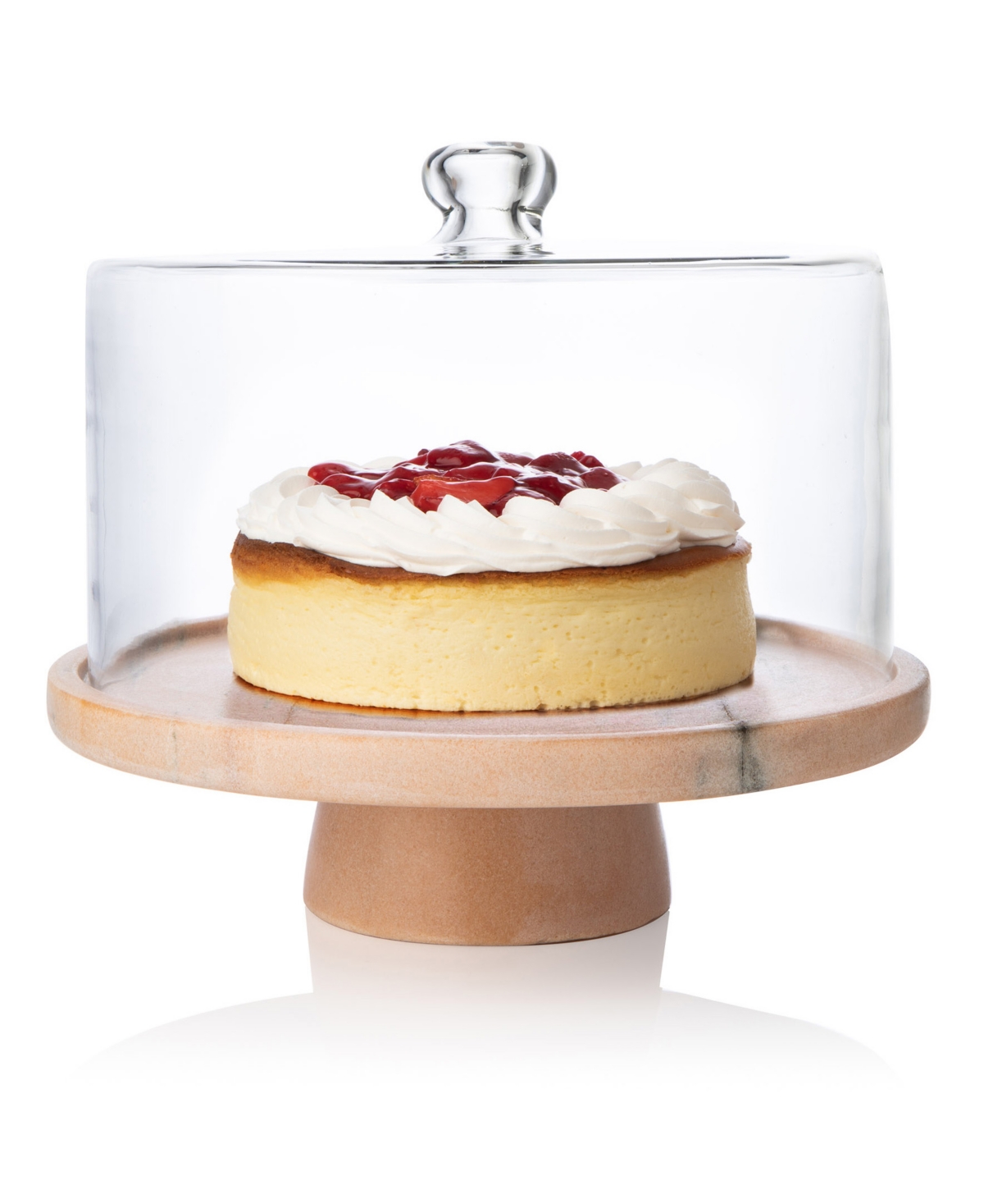 Godinger Marble Footed Cake Stand with Dome