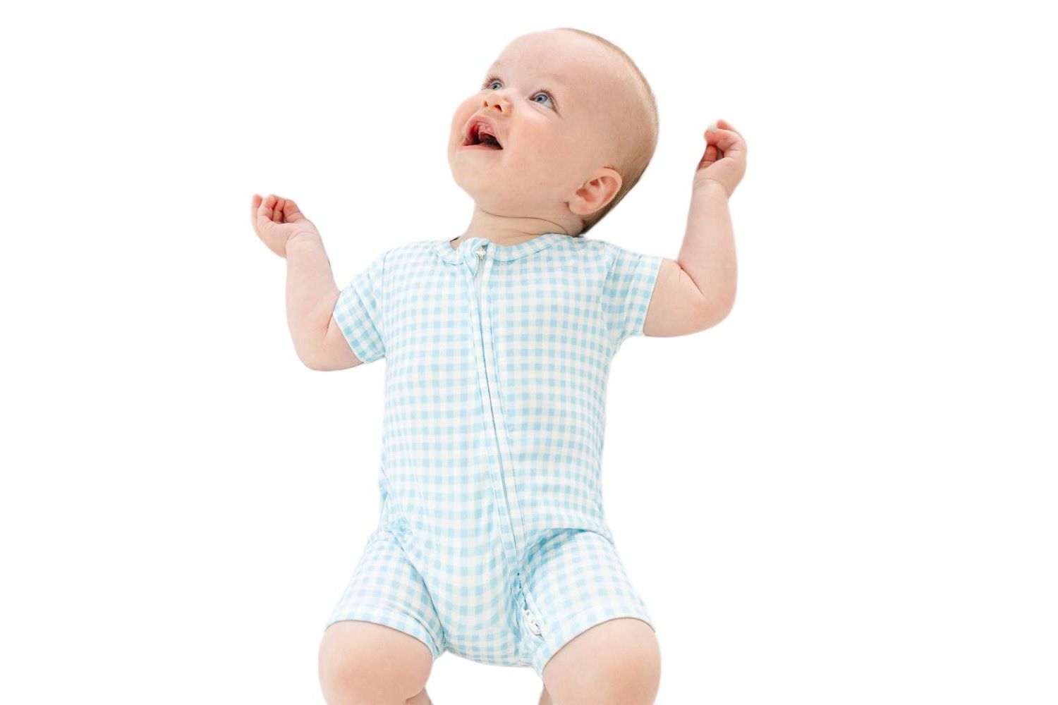 Baby Boys Harbor Gingham Bamboo Sleeper