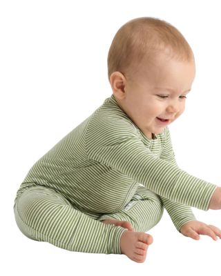 Baby Boys Evergreen Stripe Bamboo Sleeper
