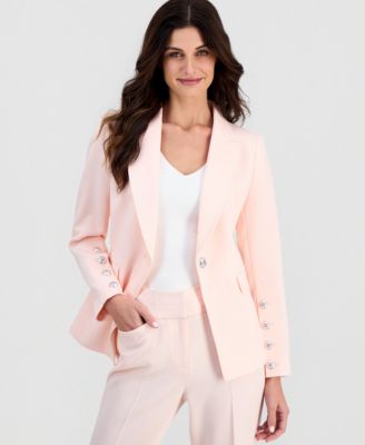 Women's Peak Lapel One-Button Blazer