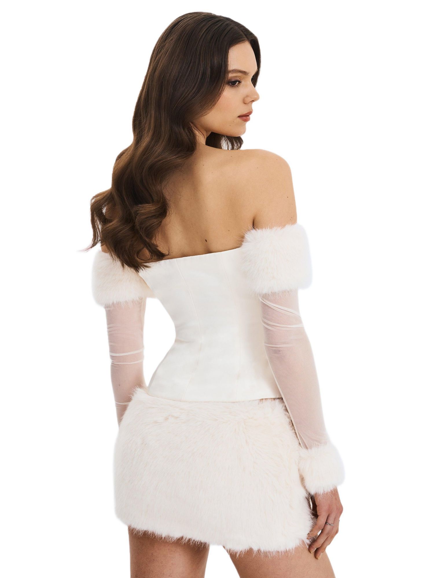 Women's Narla Low-Waisted Fur Mini Skirt
