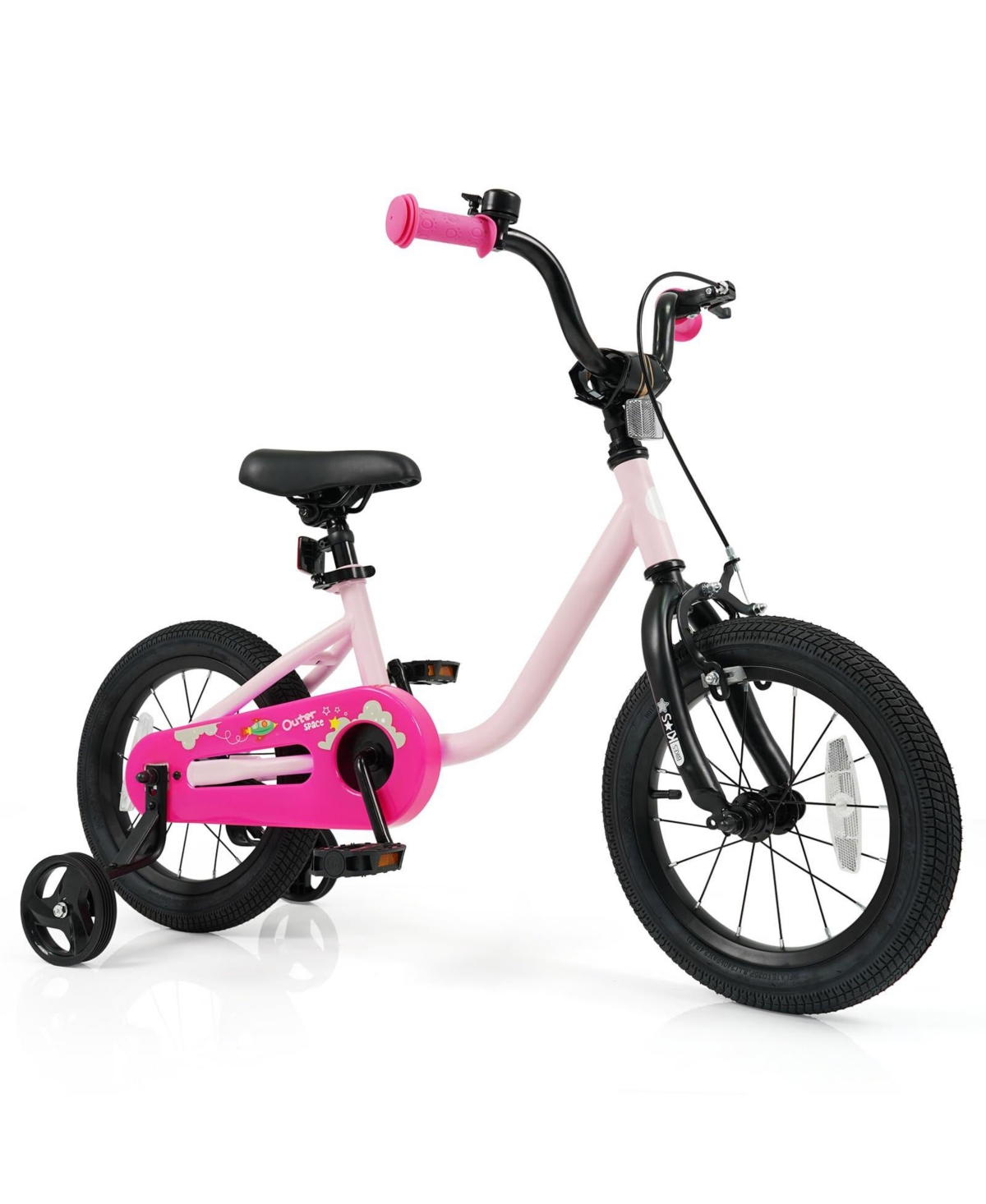Kids Bike for 3-7 Years Old Boys and Girls 14 Inch Children Bicycle-Pink 14 Inch - Pink