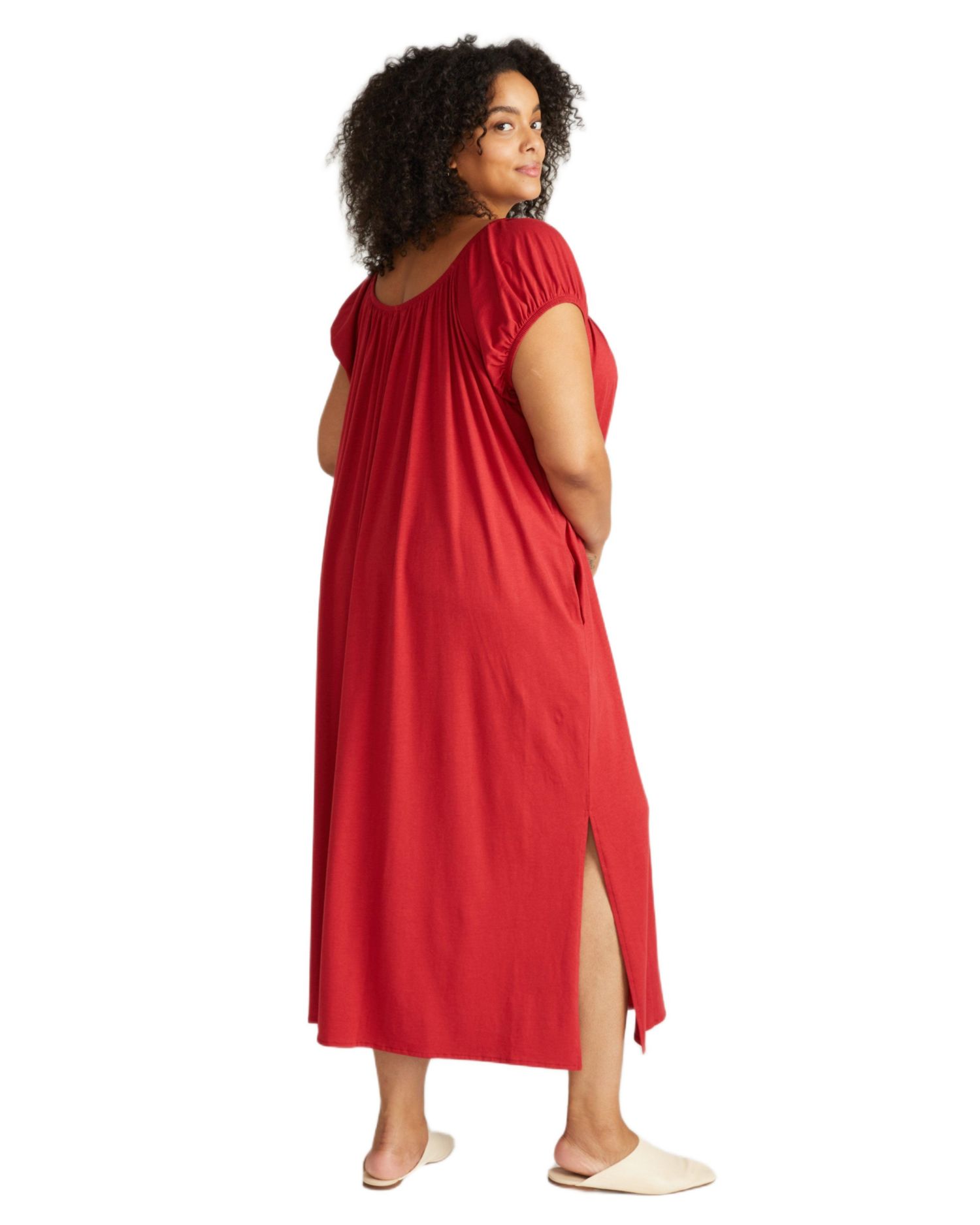Plus Size Lilian Long Sleep Dress