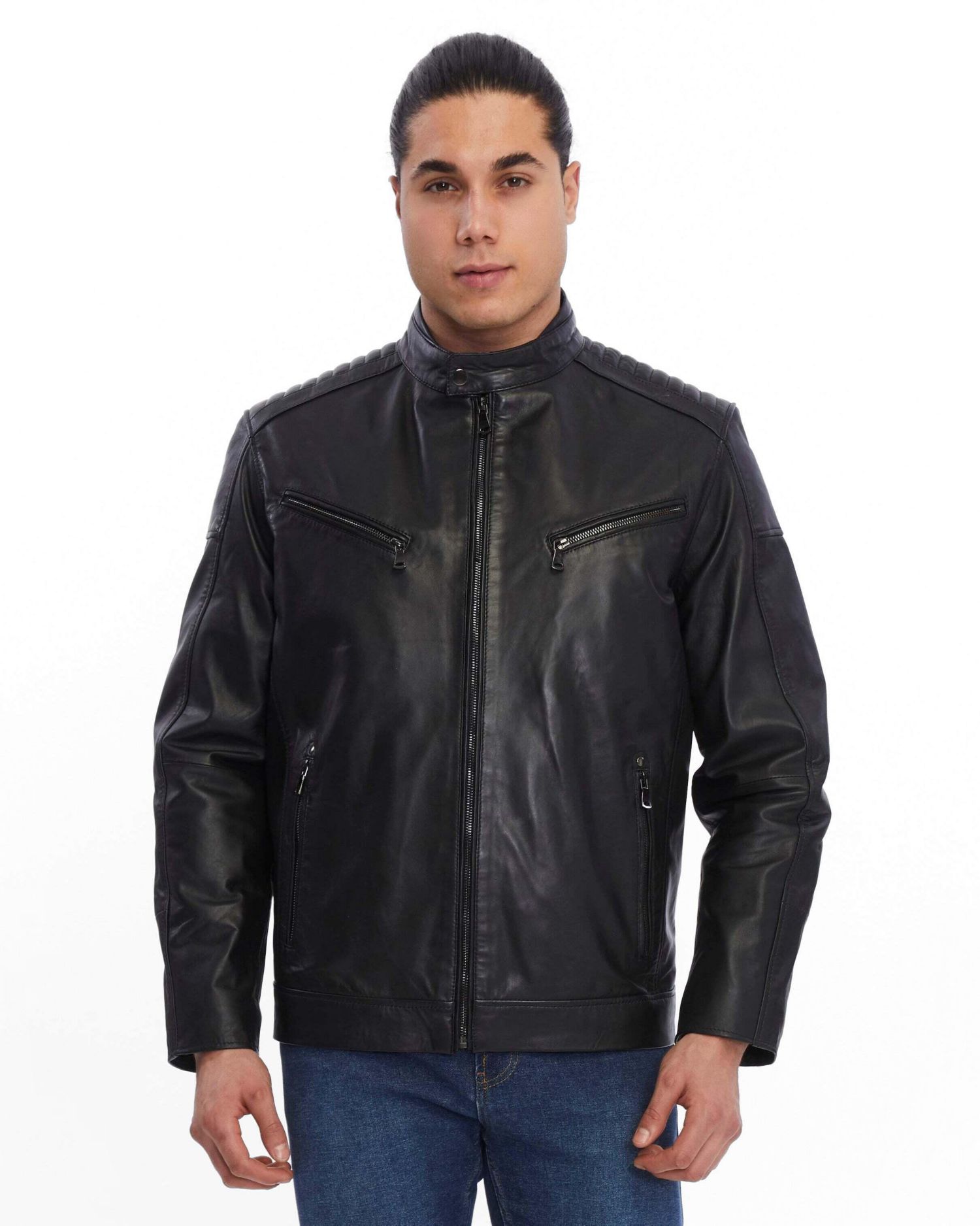 Men's Motorcyle Leather Jacket