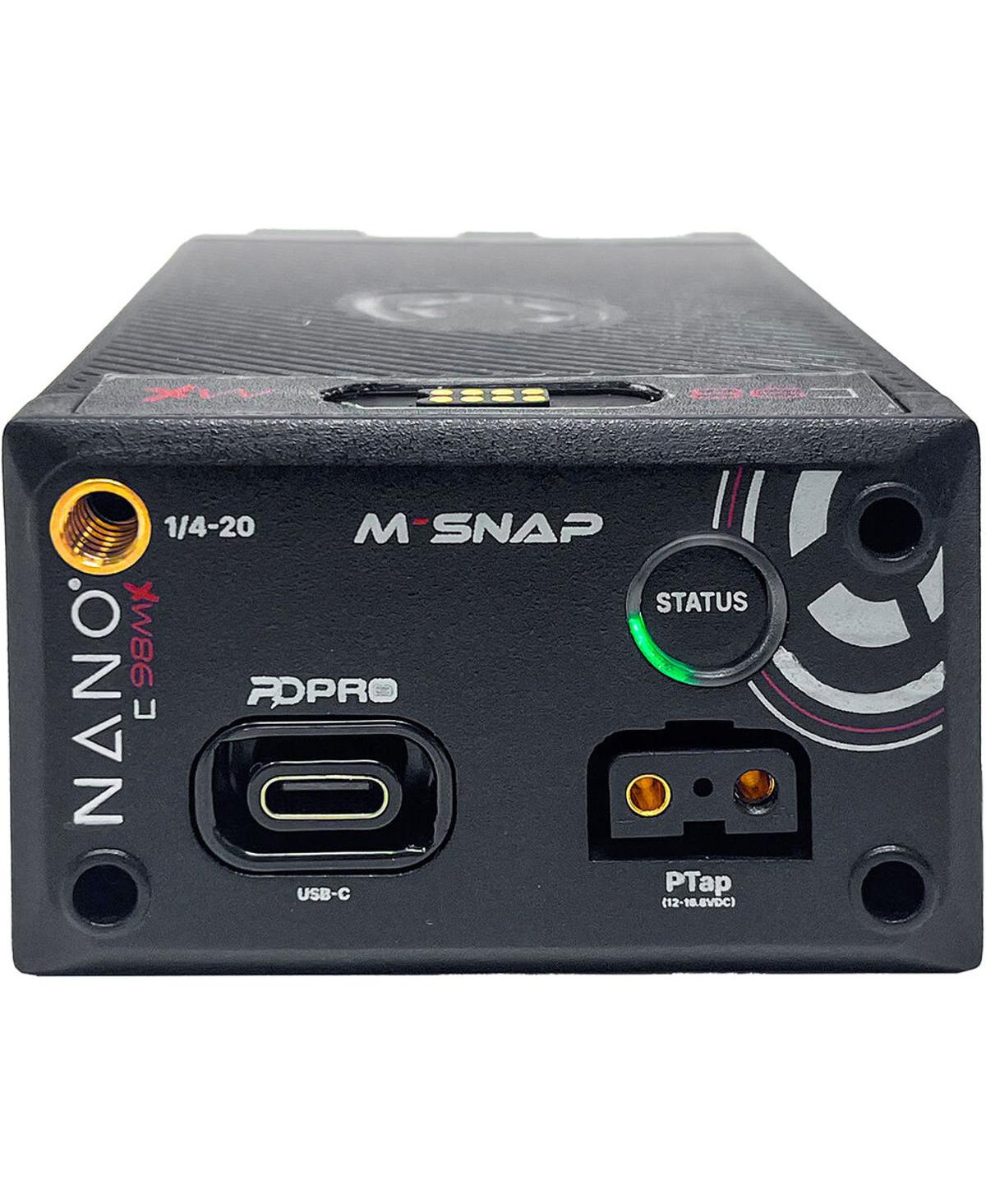 Core Swx Nano-C98MX M-Snap 98Wh Li-ion Canon Bp-a Battery with Ring Led Gauge, Bundle with Xpd-45 45W Universal Usb-c Pd Wall Charger