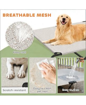 Elevated Pet Sofa Bed - Modern Raised Lounge for Large Dogs