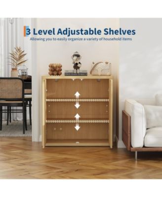 34.6-Inch Fluted Door Sideboard