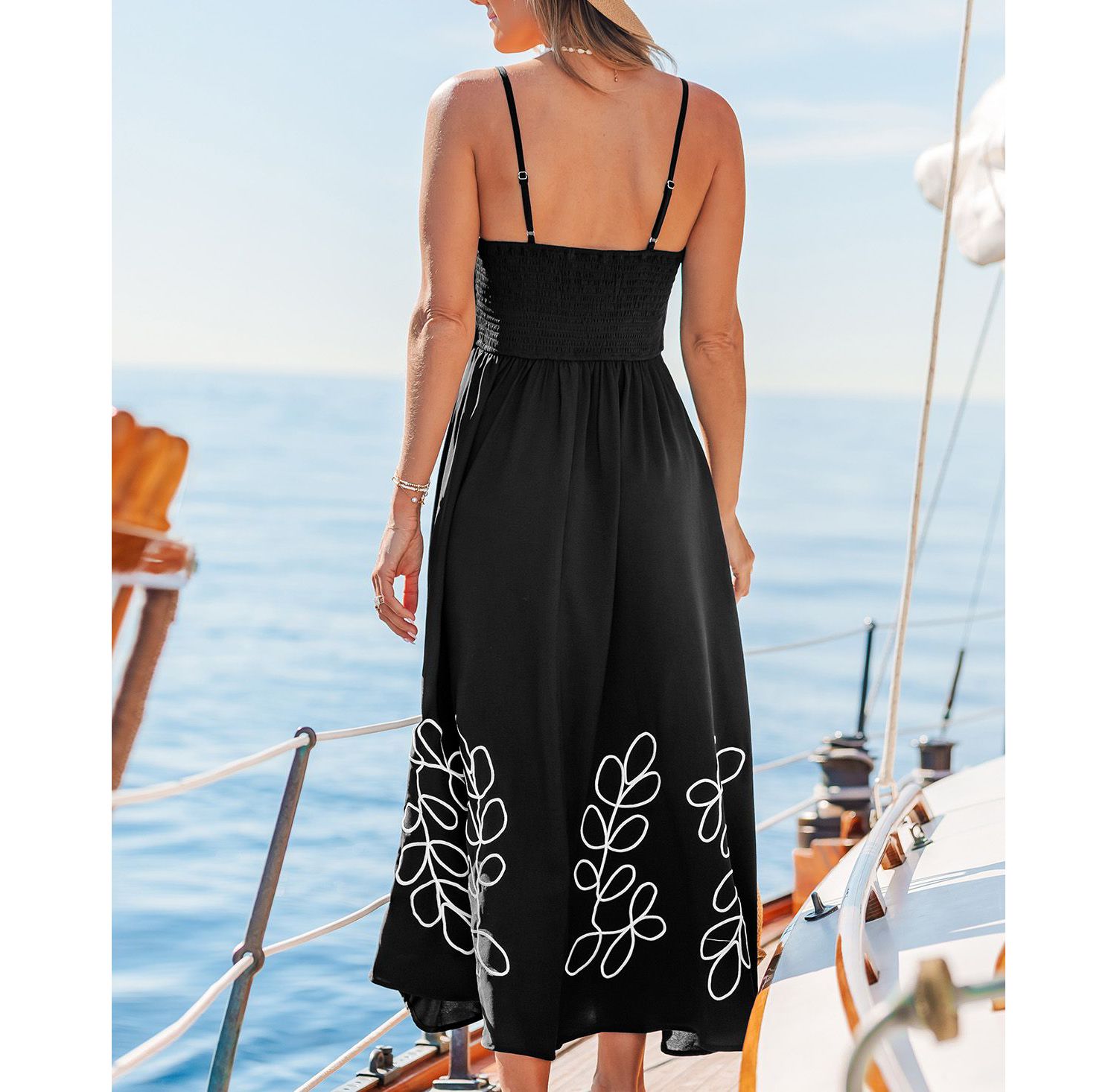 Women's Drizzle Abstract Maxi Beach Dress