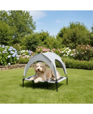 Elevated Pet Bed, Raised Dog Cot with Breathable Mesh for Enhanced Cooling & Comfort