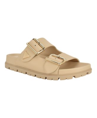 Women's Fasten Double-Buckle Footbed Sandals