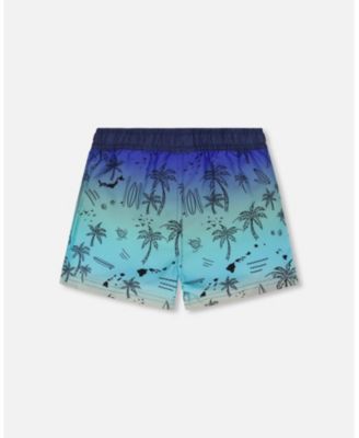 Boys Boardshorts Beach Print