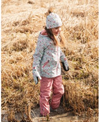 Big Girl Two-Piece Mid-Season Outerwear Set Mini Flower Print - Child