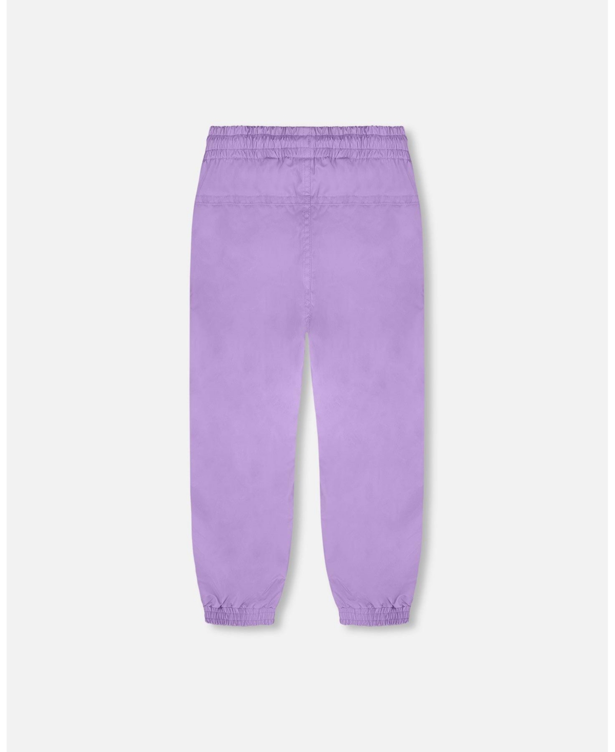 Deux par Girl 3-in-1 Two-Piece Mid-Season Outerwear with Solid Pants Set Purple Daisy Print - Toddler