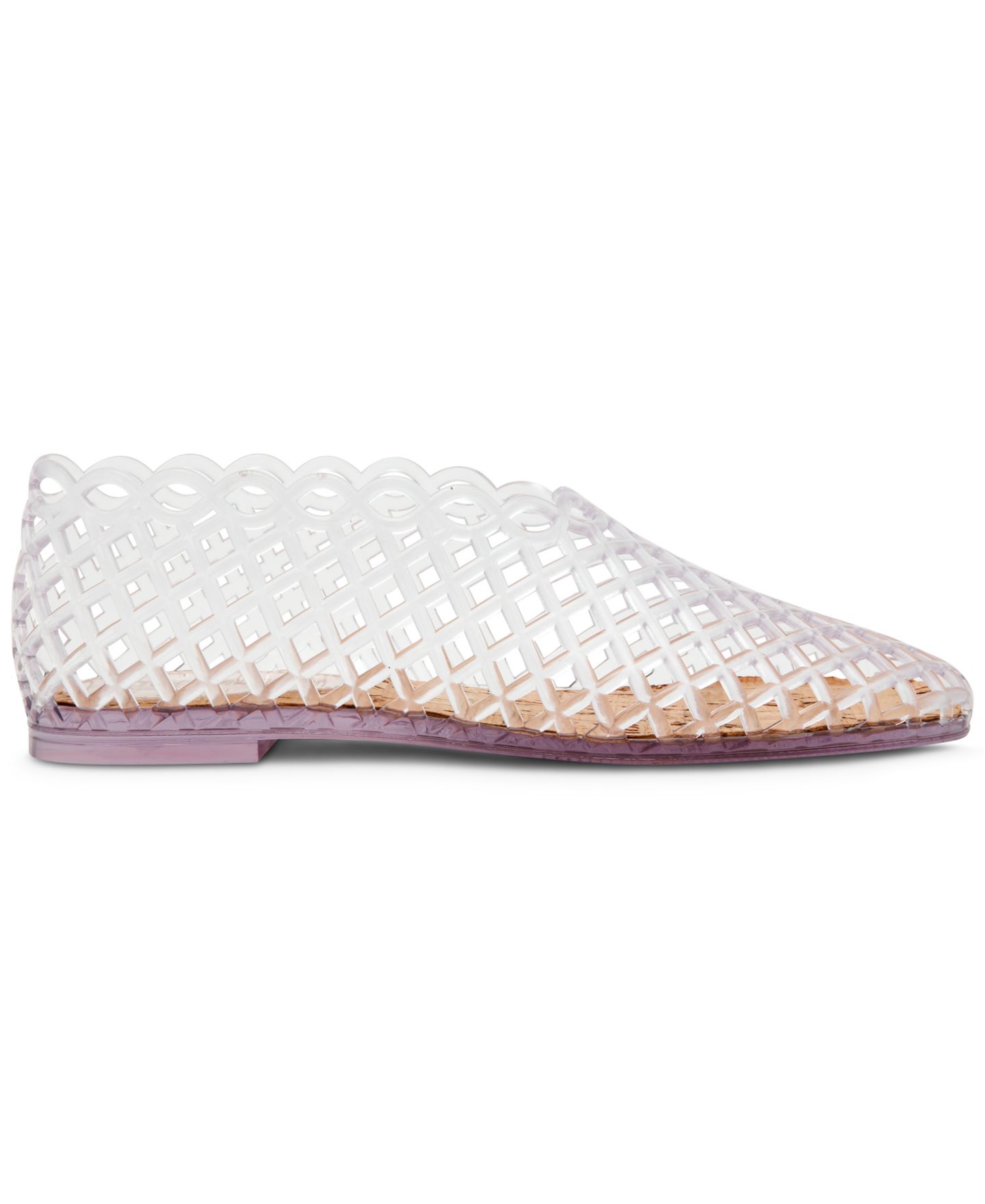 Женские балетки Steve Madden Grove Caged Jelly Slip-On Flats, цвет: Прозрачный — фото 2